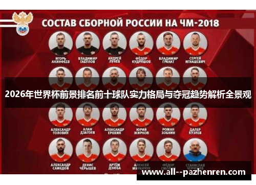 2026年世界杯前景排名前十球队实力格局与夺冠趋势解析全景观 2026年世界杯前景排名前十球队实力格局与夺冠趋势解析全景观